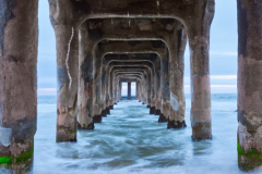 The Manhattan Beach Pier has an amazing architectural shell that is so different from all the other west coast piers I have photographed.  This is such an interesting place and the under side of the pier is full of unique textures and wear from the Pacific Ocean.  This image is limited to only 99 images.  If you are looking for a custom size please contact me.