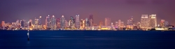 San Diego Skyline By Night
