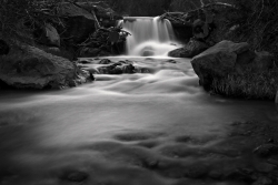 This black and white nature image of this waterfall was taken at the entrance to Straight Canyon. I had been following this river for quite some time looking for the shot. When I saw the falls I new that was it. It was so peaceful in this place I stayed there for about an hour, but it seemed like an eternity. Truly what the American Landscape is all about. This is limited to 99 prints. If interested in a custom frame and mat with the print please contact me.
